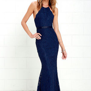 Lulu's Zenith Navy Blue Maxi Dress